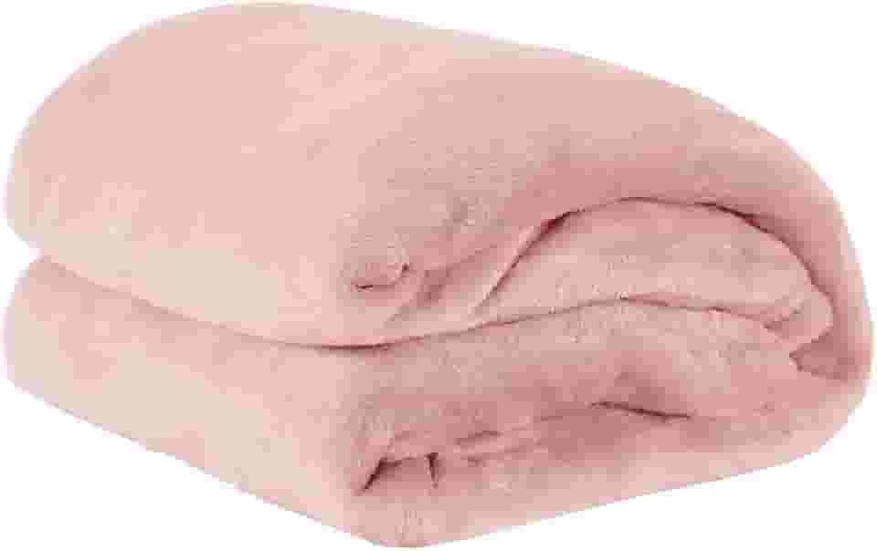 Cobertor Queen Manta Microfibra Fleece 01 Peça (Toque Aveludado) - Rosa