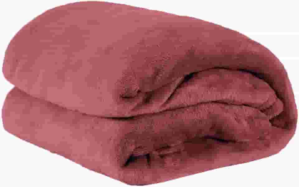 Cobertor Manta Microfibra Solteiro 01 Peça (Toque Aveludado) - Blush