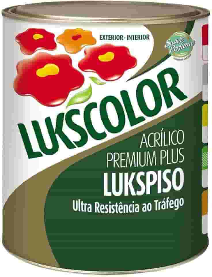 Tinta Lukscolor Lukspiso Premium Plus Cinza 900ml