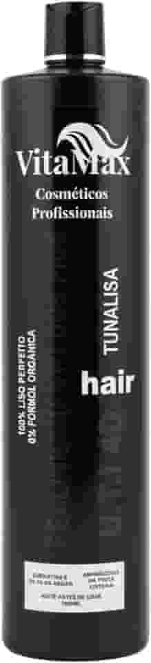 Progressiva Sem Formol 1000ml VitaMax Profissional – Alisamento Orgânico, Realinhamento Capilar para Todos os Tipos de Cabelo, Com Óleo de Argan, Queratina e Aminoácidos [Uso Profissional e Doméstico]