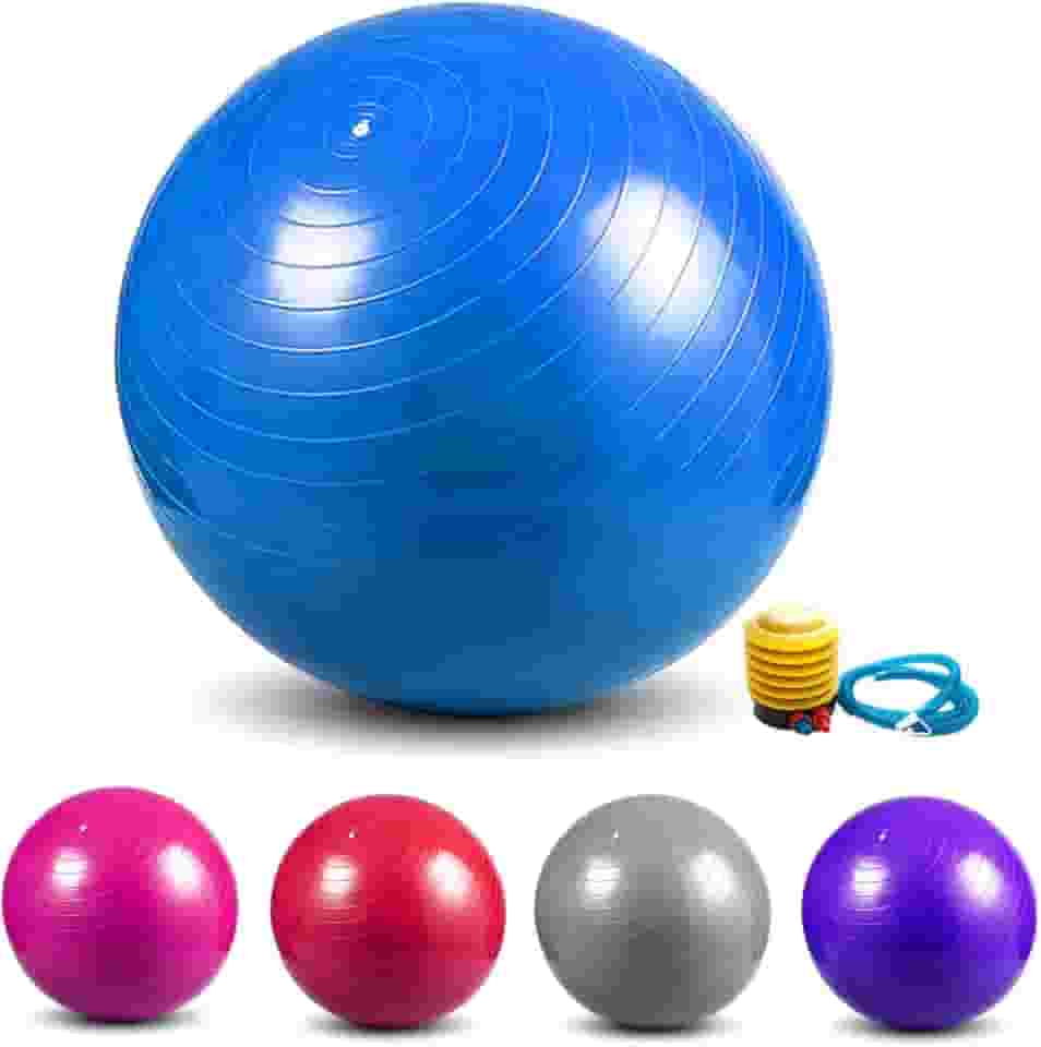 Bola Pilates Yoga Abdominal Ginástica Fitness 65 cm + Bomba