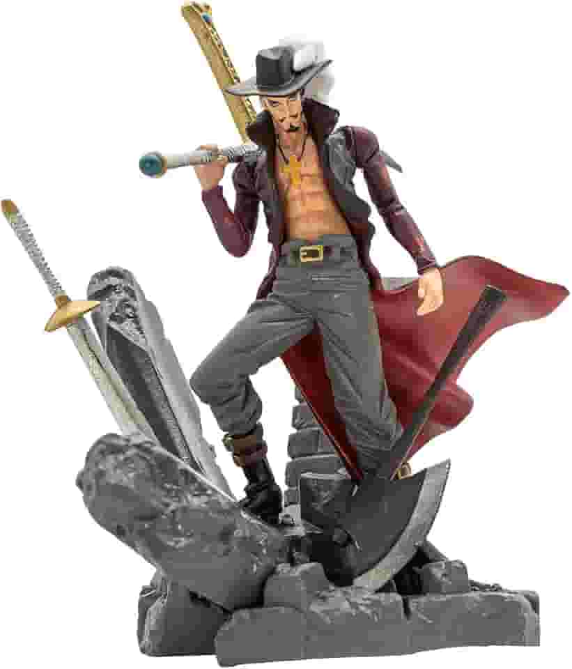 Captain Mihawk Mini Statue Action Figure One Anime Piece Collectible Desk Prop