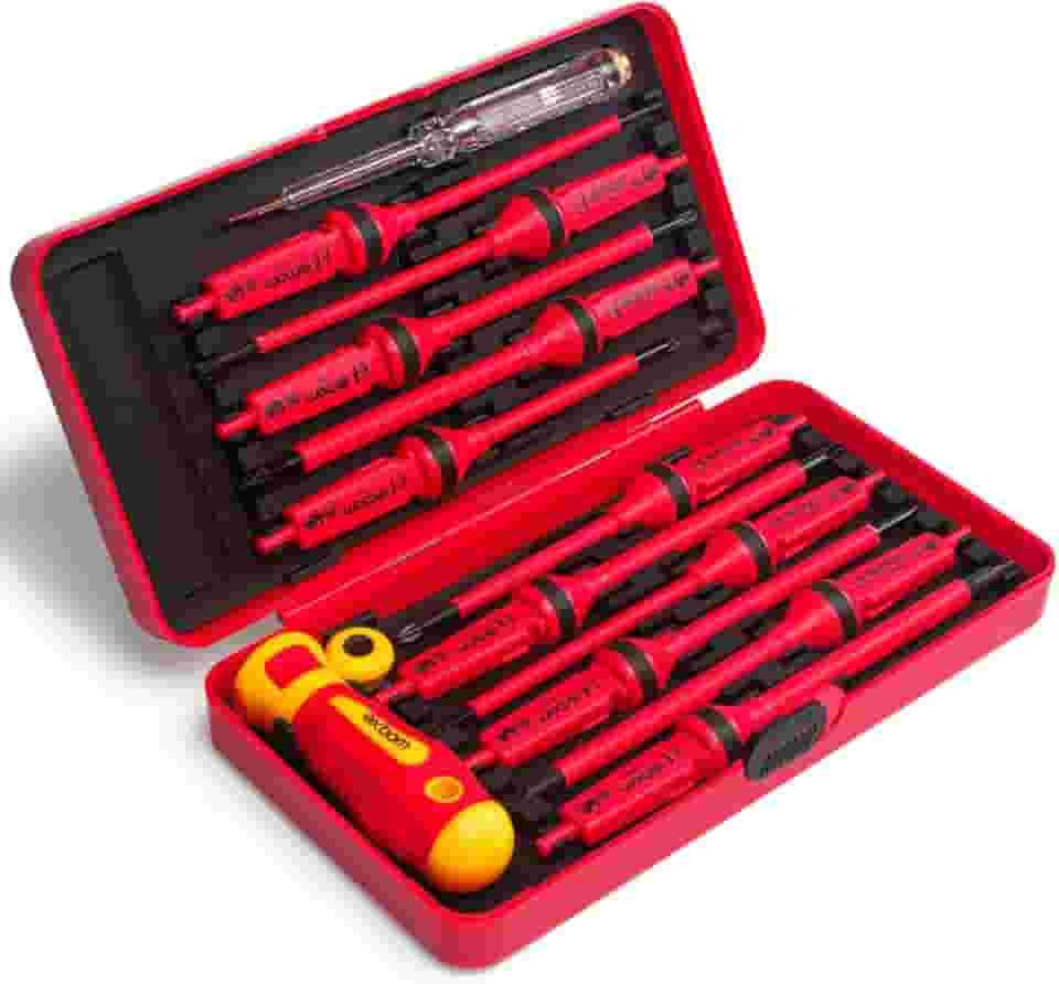 Jogo de Chaves Fenda Phillips e Torx Isolada 1000v Ponta Magnetizada