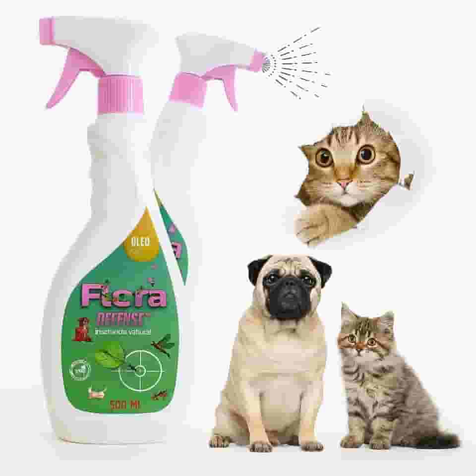 Spray Natural Repelente Pet 180ml – Com Neem, Capim-Limão e Lavanda – Protege Contra Pulgas e Carrapatos
