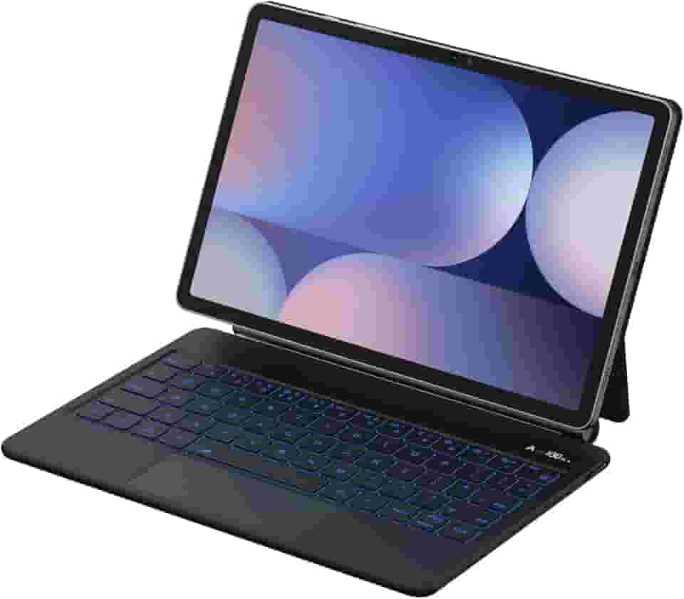 BETTDOW Capa com Teclado e Trackpad para Samsung Galaxy Tab S10+/S9 Fe+/S9+/S8+/S7+/S7 FE de 12.4 polegadas,Teclado com LCD Display