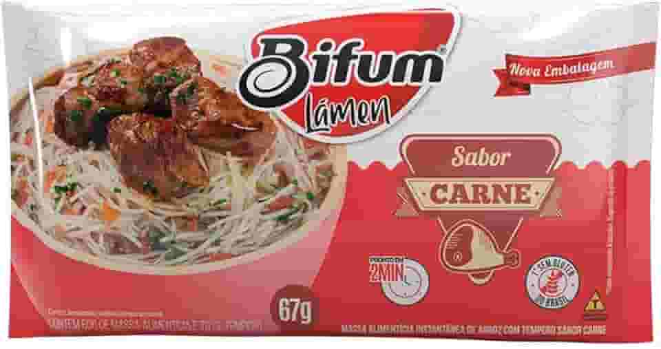 Macarrão Arroz Bifum Lámen Sem glúten Carne 67g
