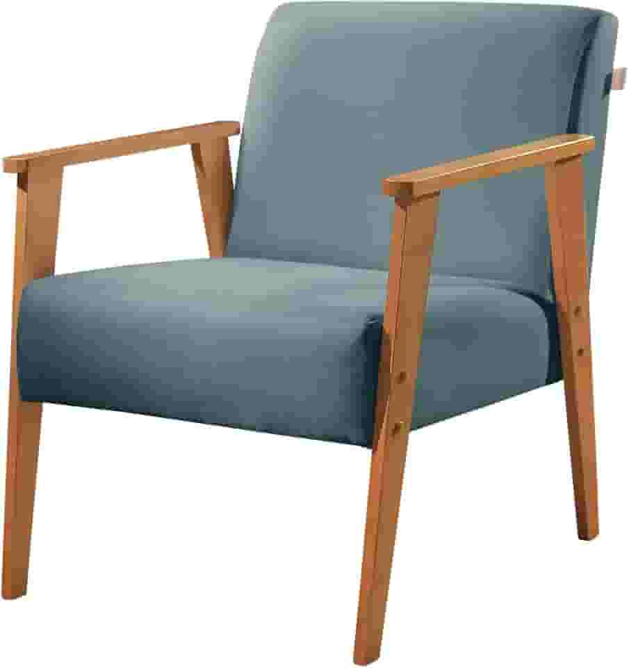 Poltrona em Linho Perla Agarb Decor Cor:Linho Azul