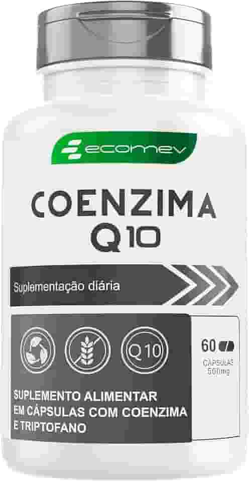 Coenzima Q10 Coq10 100Mg Pura Alta Concentração - 60 Cápsulas - Ecomev