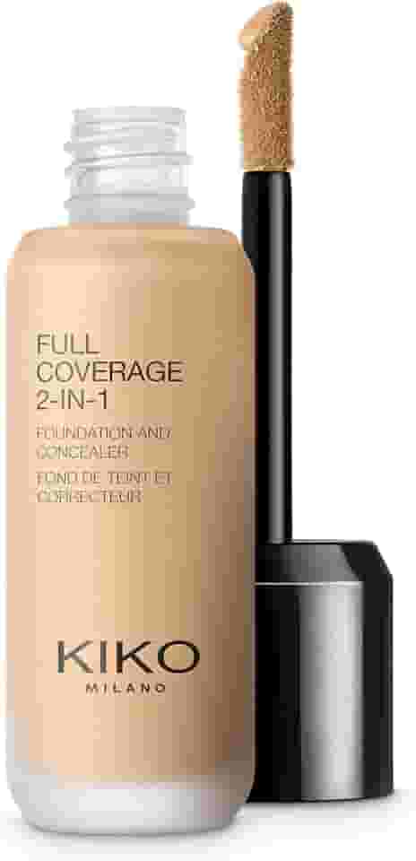 KIKO MILANO, Full Coverage 2-in-1 Foundation & Concealer, Base e Corretivo 2 em 1, Cor