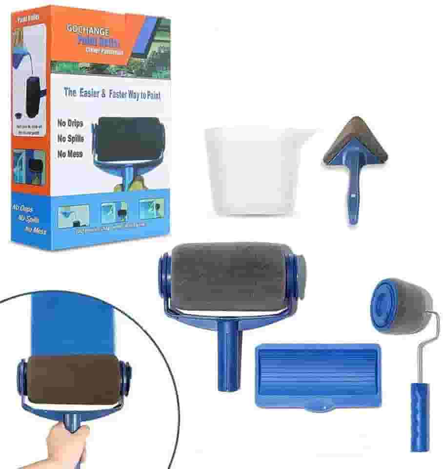 Rolo De Pintura Casa Pinta Fácil Sem Sujeira Parede Rolo - Paint Roller 6 peças