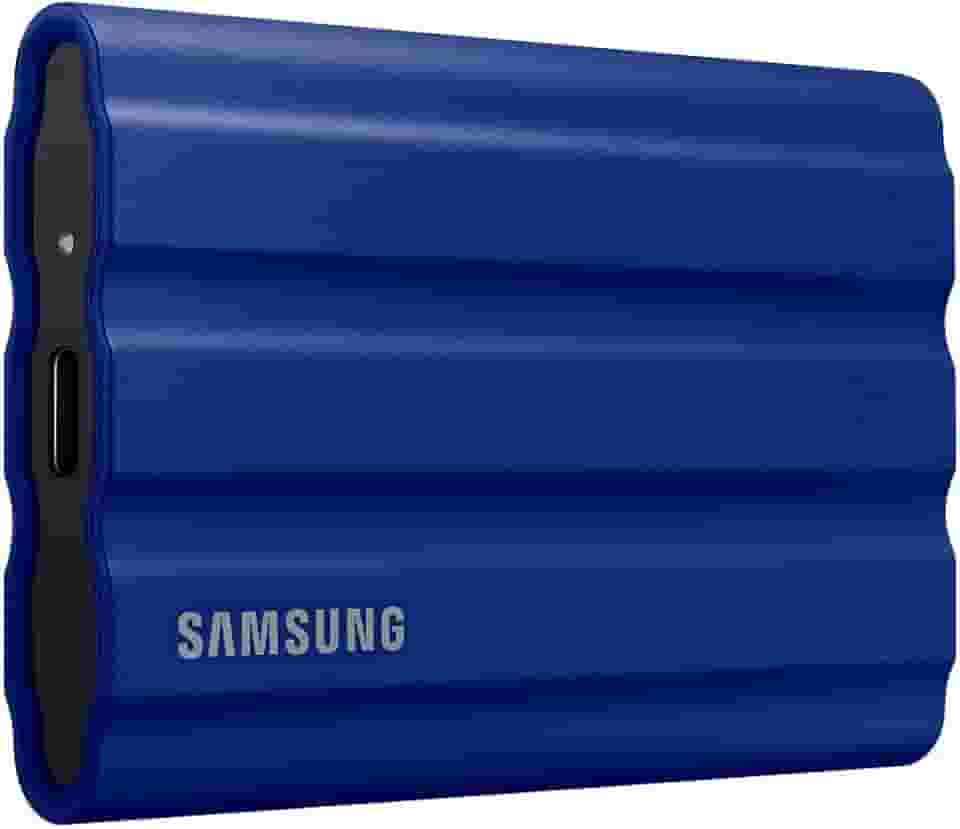 SAMSUNG SSD portátil T7 Shield 2TB, USB 3.2 Gen2, resistente, classificação IP65, para fotógrafos, criadores de conteúdo e jogos, unidade de estado sólido externa (MU-PE2T0R/AM, 2022)