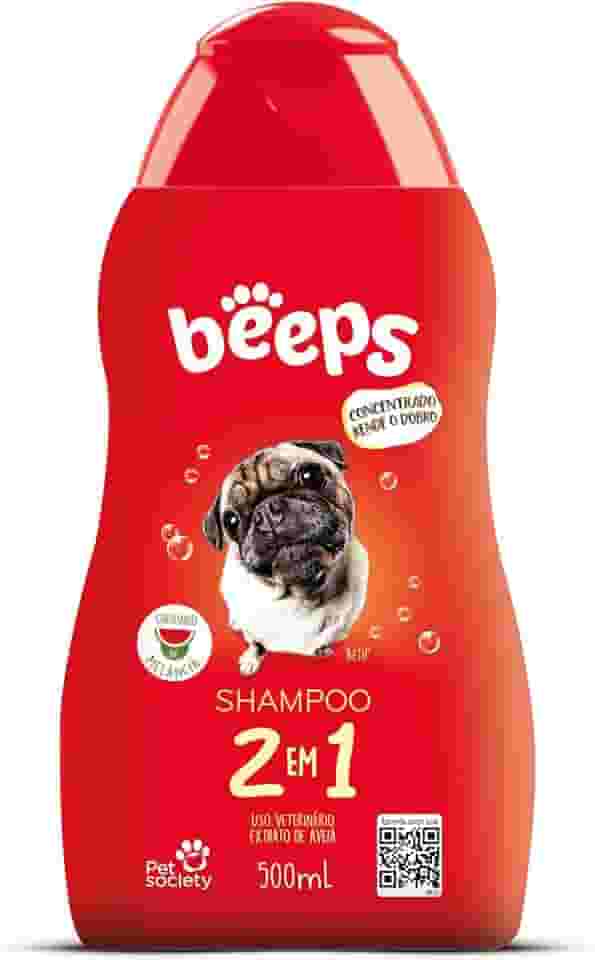 Beeps Shampoo 2 em 1 Para Cães e Gatos By Pet Society - 500 mL