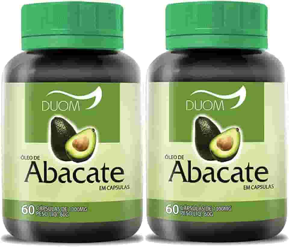 Óleo de Abacate 60cps 1000mg Duom | Kit 2 Frascos