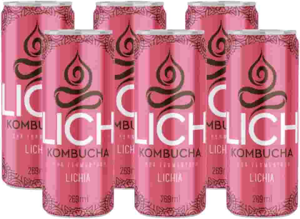 Lich Kombucha, Lich Kombucha Lichia - Pack Com 6 Unidades 269ml