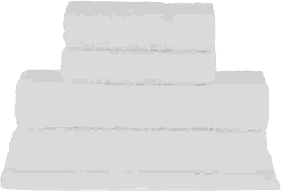 Buddemeyer Jogo de toalhas Florentina Banho Branco 5 peças