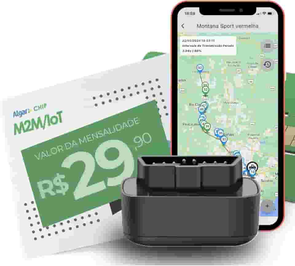 Rastreador 4G Tempo Real + Chip M2M + App | Instalação Rápida E Fácil