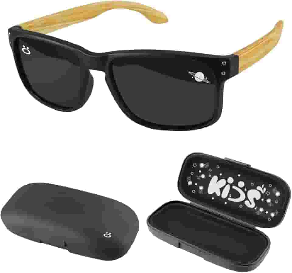 Presente Criança Menino: Óculos Sol Infantil Fashion Proteção UV400 Tendencia Verão + Estojo Original Praia Calor