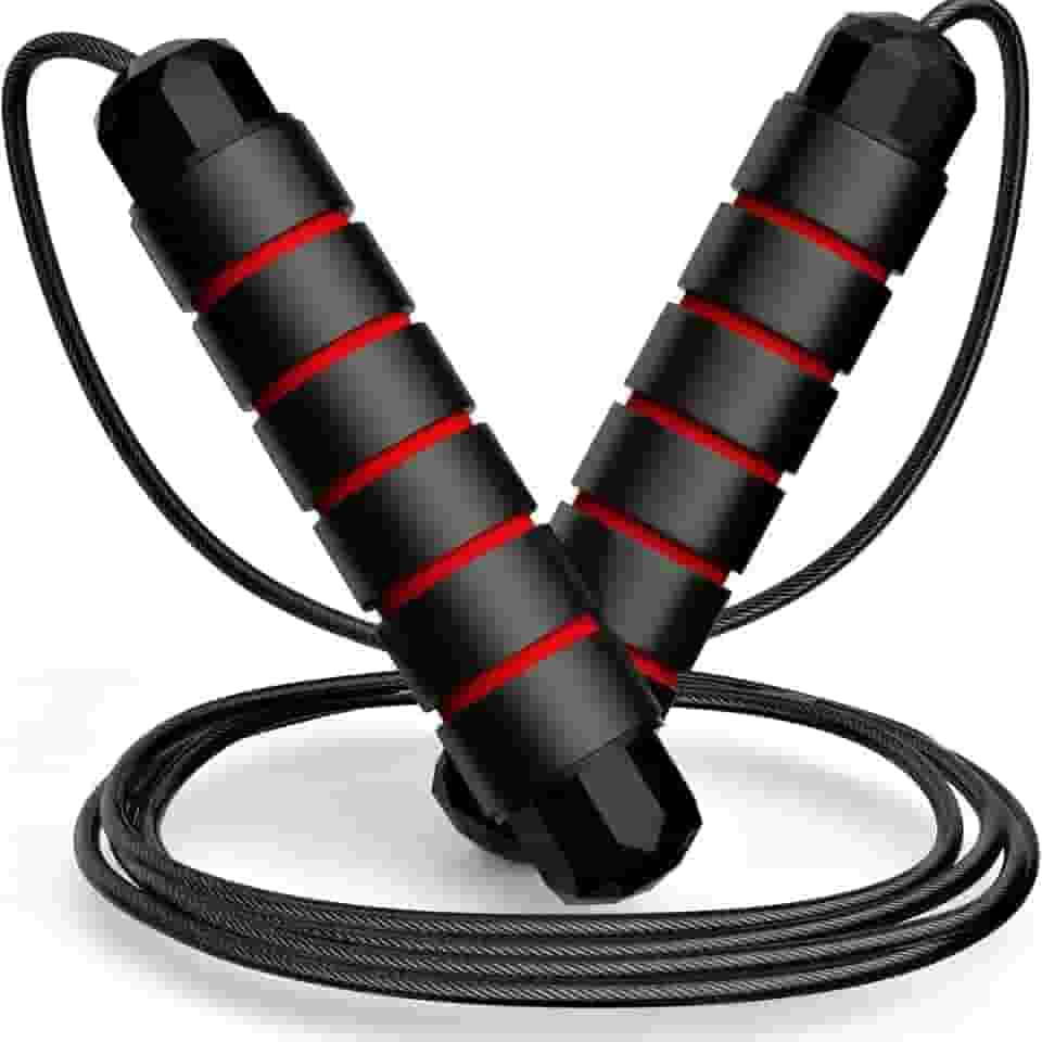 Corda De Pular Speed Rope Profissional Fitness Ajustável De 3m Com Rolamento e Cabo De Aço Revestido