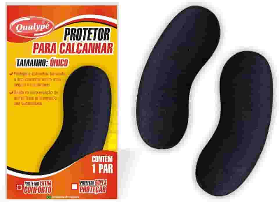 QUALYPÉ Protetor De Calcanhar Extra Conforto Preto Qualypé Preto Único