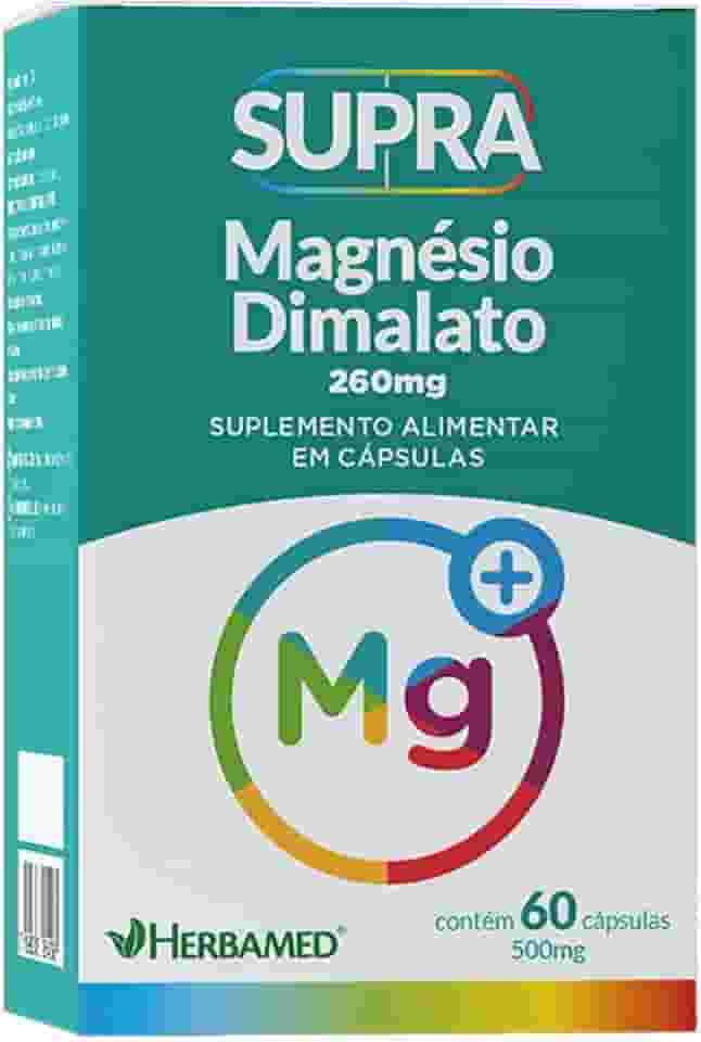 Herbamed Supra Magnésio Dimalato - 500Mg 60 Cápsulas -