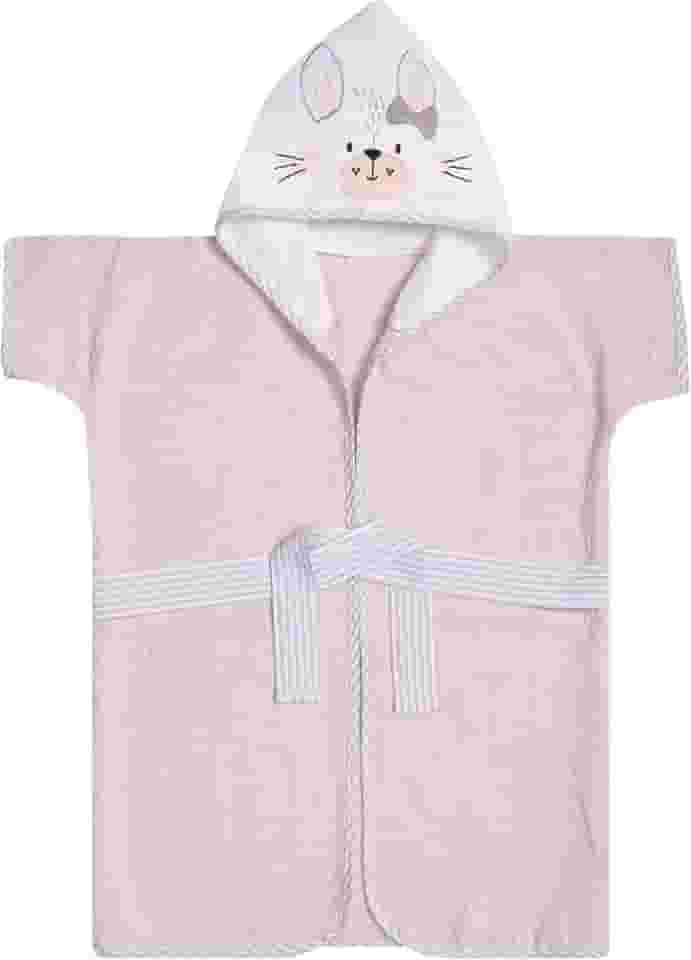 PAPI DESDE 1974 Roupão Felpudo Papi Friends C/Capuz Bord Para Bebê De 1 A 4 Anos Contém 01 Un