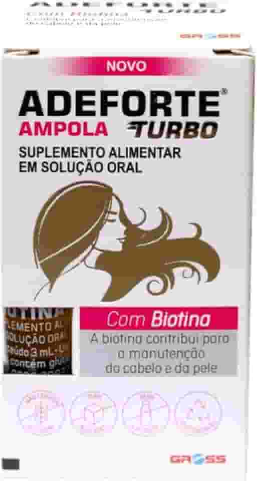 Adeforte Turbo Biotina Liquida Para Cabelos Fortes