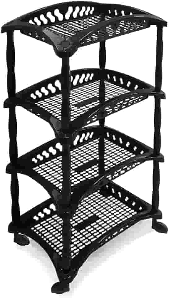 Organizador Vertical Quadruplo Fruteira Preta Arqplast