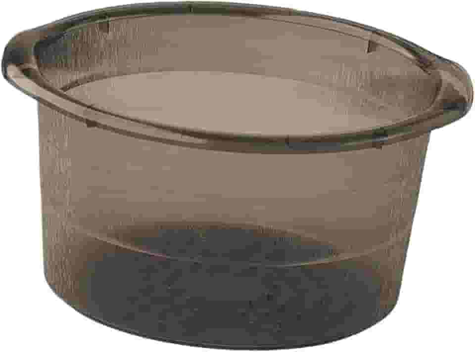 oshhni Bacia para escalda-pés, portátil, conveniente, versátil com alças, banheira para imersão de pés, banheira para massagem em casa, Preto