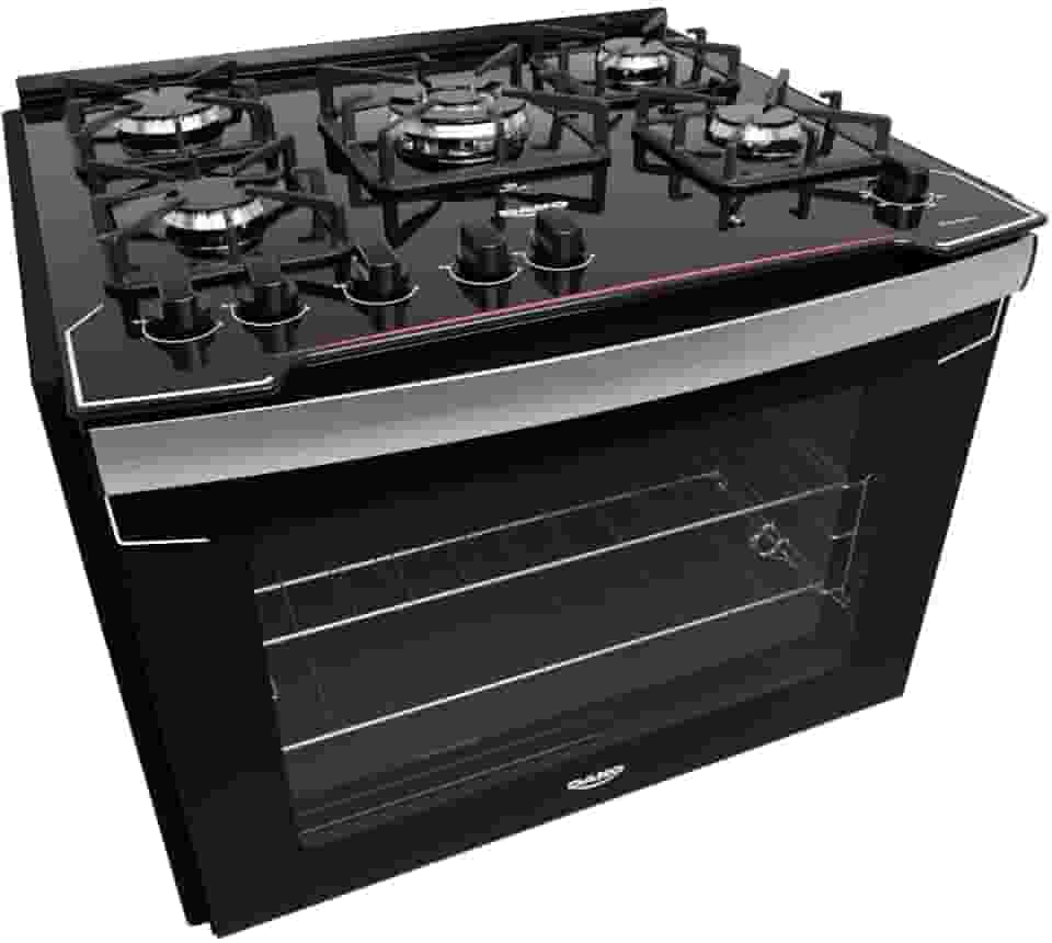 Fogão De Embutir Dako 5 Bocas Diplomata Preto - Bivolt