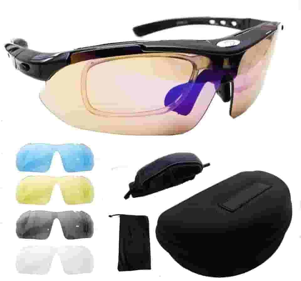 Kit Óculos Ciclismo Bike 5 Lentes Suporte Grau Ciclista