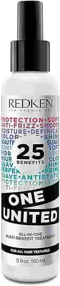 Redken One United, Leave-in Multibenefícios, Fórmula Livre de Sulfatos e Parabenos, Tratamento com Proteção Térmica até 230°C para Todos os Tipos de Cabelos