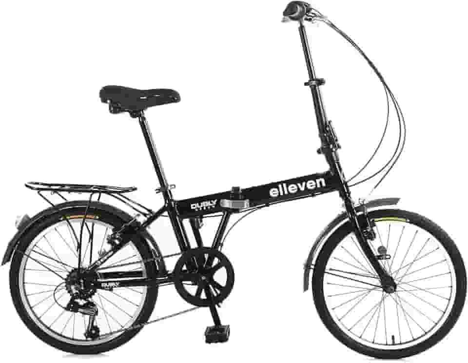 BICICLETA ARO 20 6V DOBRÁVEL DUBLY URBAN PRETO/BRANCO