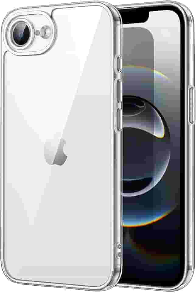 JETech Capa para iPhone 16e 6,1 Polegadas 2025, Case Protetora de Telefone à Prova de Choque, Capinha Anti-Amarelecimento, Parte Traseira Transparente Anti-Riscos (Claro)