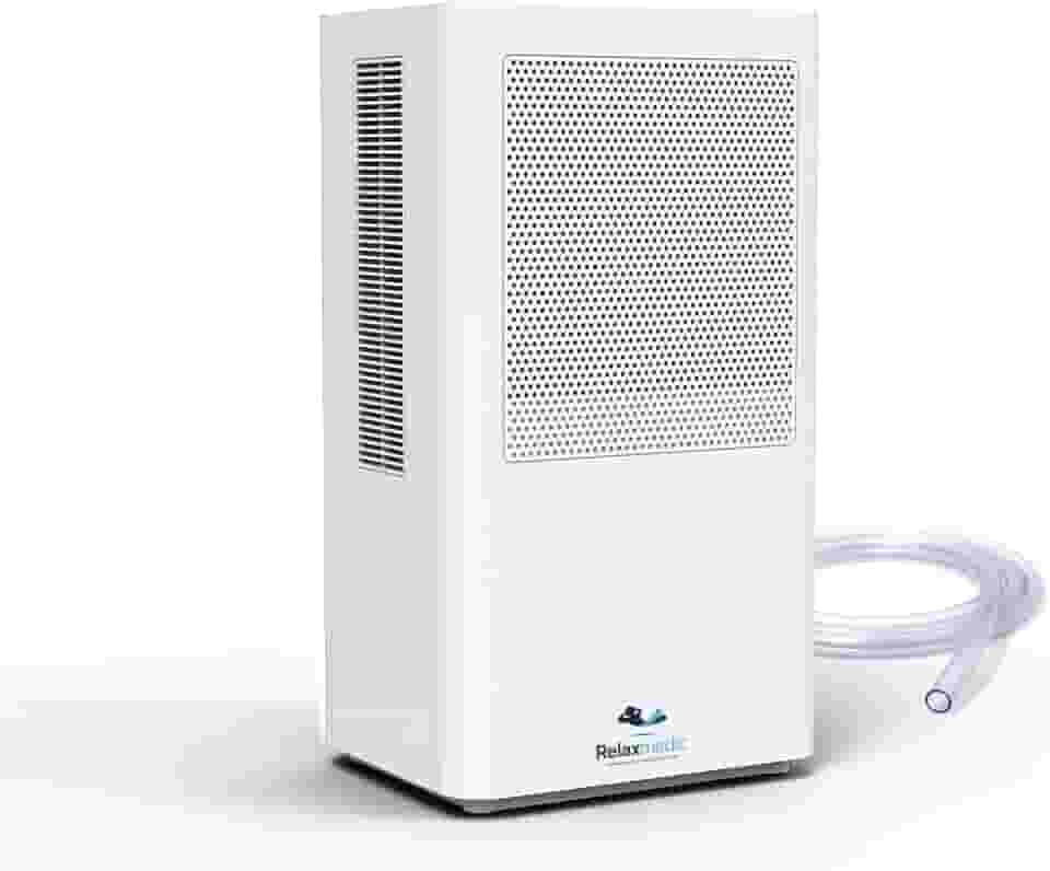 Desumidificador Ar Ambiente Elétrico Portátil Pure Ion Antimofo Max Bivolt - Reservatório de 3 Litros - Relaxmedic