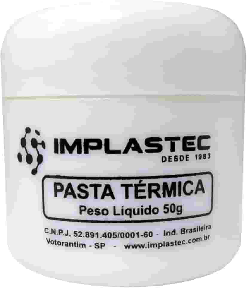 "Pasta Térmica 50g, Implastec, Silicone, Branca"