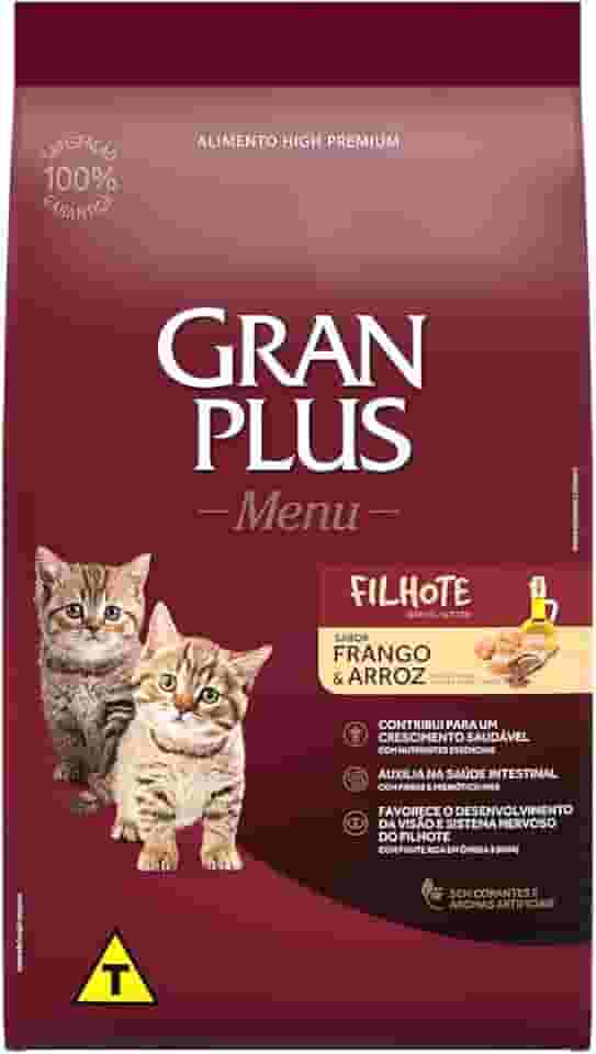 Granplus Ração Para Gatos Filhotes Gran Plus Frango E Arroz 1Kg