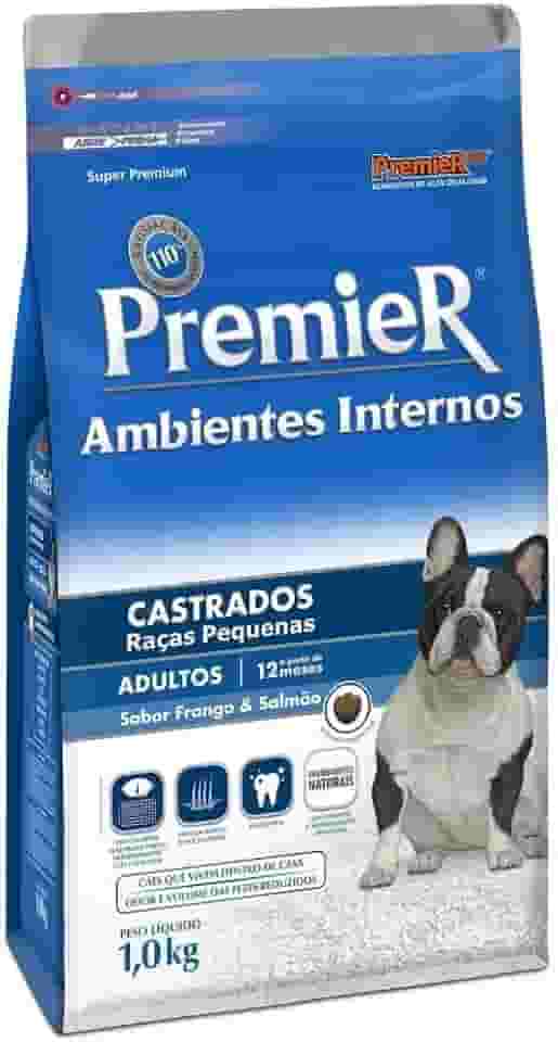 Ração Premier para Cães Adultos Castrados Sabor Frango e Salmão 1kg