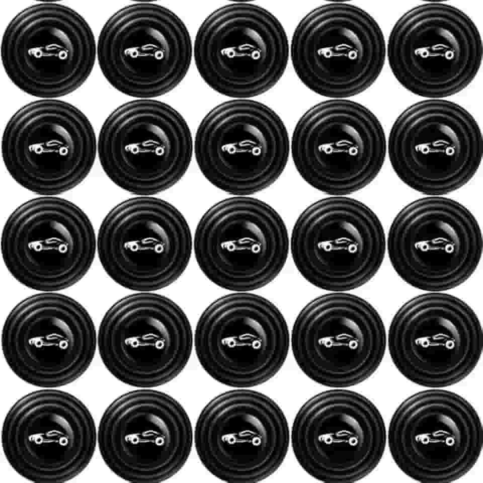 Botão Borracha Anti Impacto Amortecedor Protetor Porta Carro Almofada Silicone Adesivo Portas Carros Antichoque silêncio(6 Unidades)