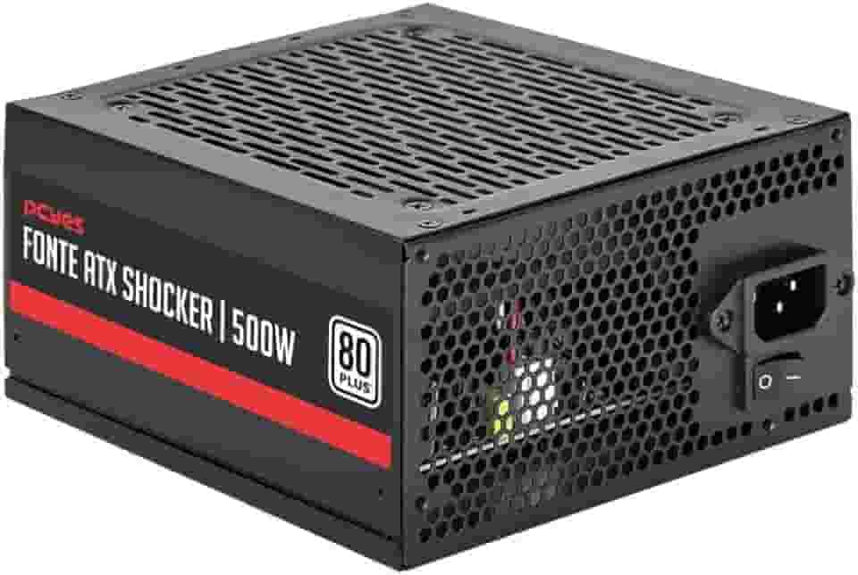 FONTE GAMER PCYES SHOCKER 500W 80 PLUS WHITE – PF500SHW