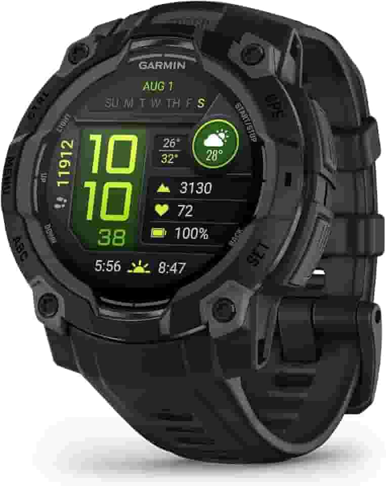 Garmin Relógio Instinct 3 Preto 45mm com Monitor Cardíaco de Pulso e GPS