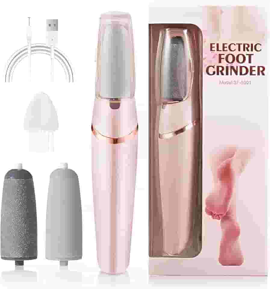 Lixa de Pé Elétrica Recarregavel | Controle de Velocidades | Removedor de Calos | Lixa Para Pés Recarregável Com Lixa Extra | Portátil | Spa dos Pés | Raspador de Pés | Pedicure Profissional