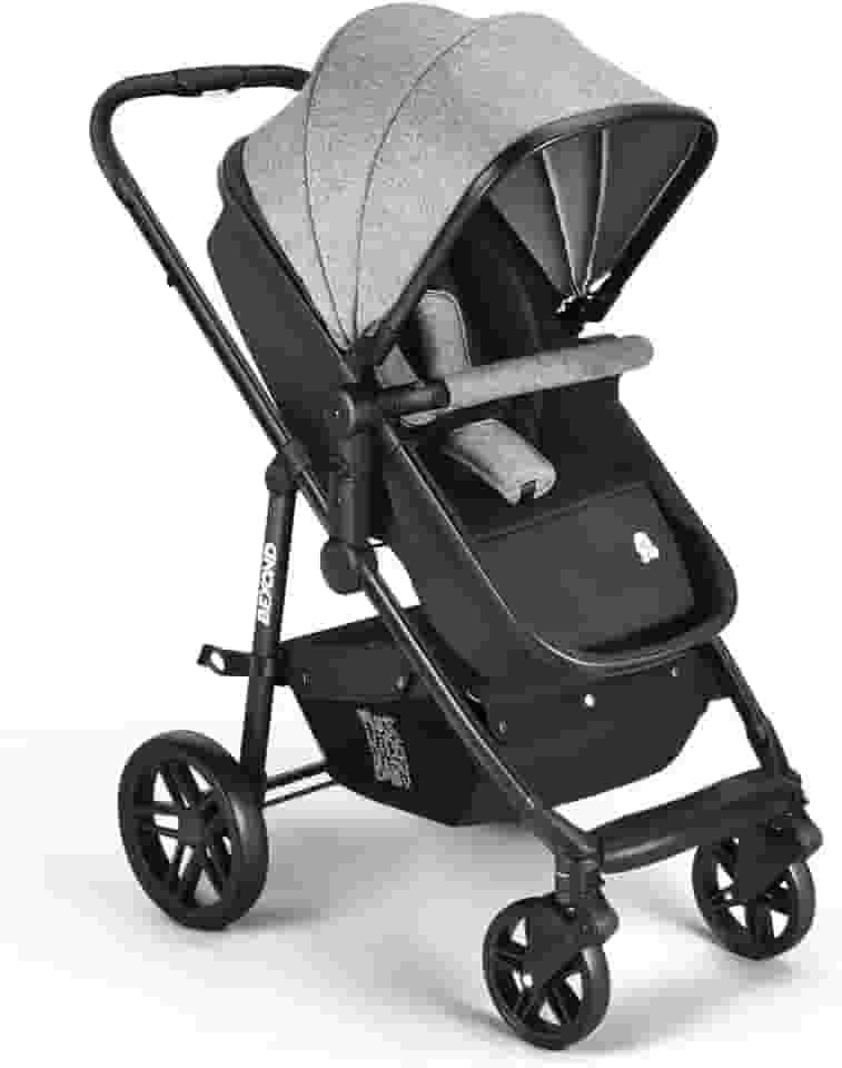 Carrinho Passeio Beyond 2 em 1 Assento Moises 0-15kgs Cinza Multikids Baby - BB429