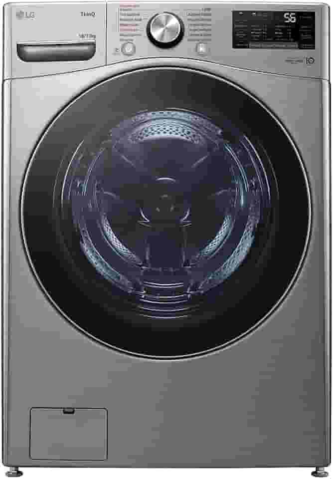 Lava e Seca Lg Smart 18kg Inox Look com Inteligência Artificial Aidd™ Wd18sv2s6b 127v