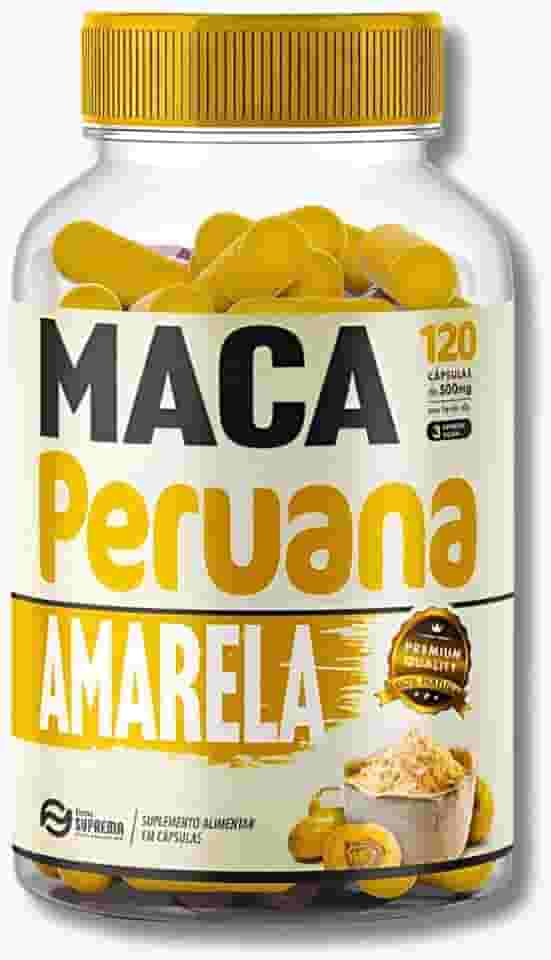 Maca Peruana Amarela Premium 120 Cápsulas 500mg