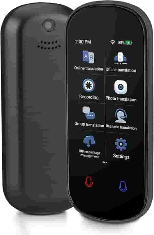 Tradutor Instantaneo, Tradutor de Idiomas em Tempo Real, Dispositivo Tradutor de Idiomas, Tradução de Voz em Tempo Real Bidirecional, Suporte para 138 Idiomas, 17 Traduções Offline