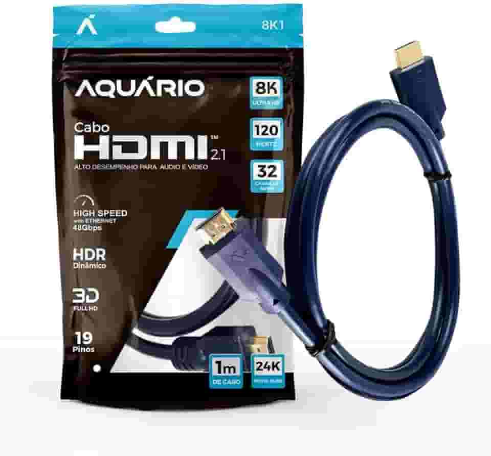 CABO HDMI 2.1 8K 3D 19 PINOS - 1 METRO