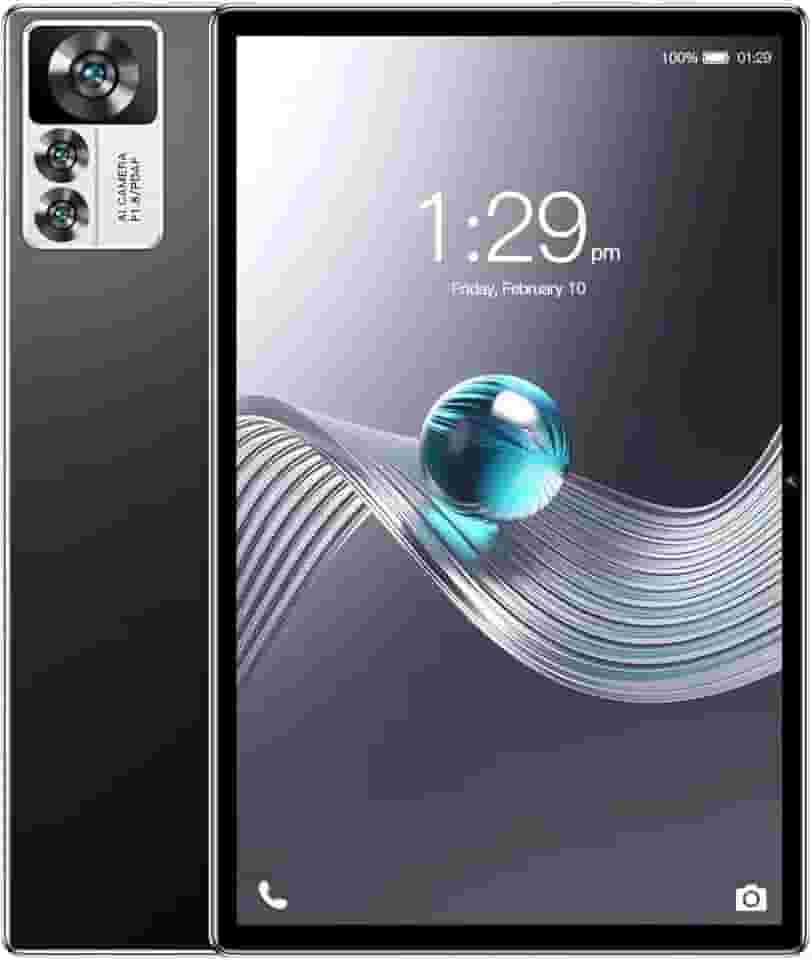 Tablet 12S Pro 10.1” Android 12, 4GB RAM 64GB ROM, Câmera 13MP, 4000mAh, Tela HD, 4G - Sem Marca - Ideal para Estudo e Tarefas Básicas (preto)