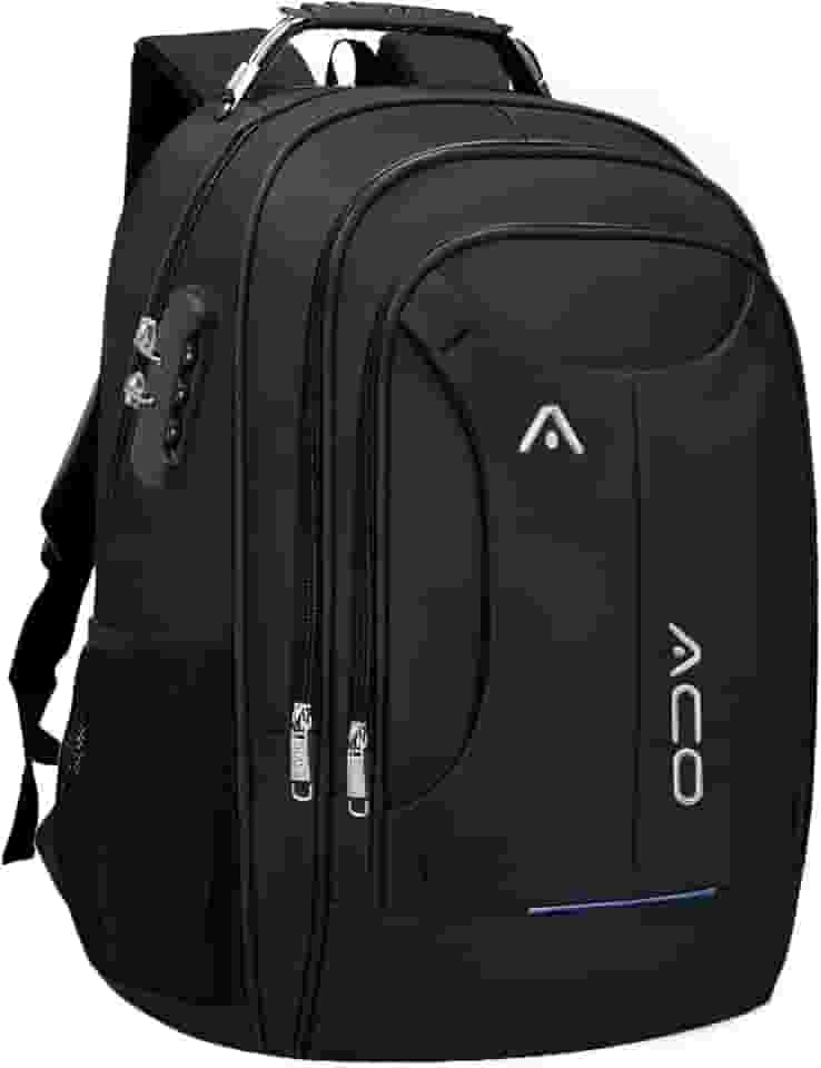 Mochila Bolsa Masculina Feminina Notebook Reforçada Anti Furto Semi Impermeável Escolar Faculdade Trabalho Viagem Resistente Executiva Cabo De Aço Saída Usb SAÍDA Fone DE OUVIDO (PRETO)