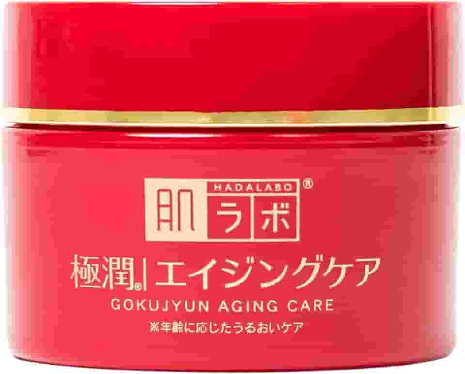 Hada Labo® Gokujyun Aging Cream creme facial para peles maduras com ação anti-idade e combinação de Ácido Hialurônico, Niacinamida e Manteiga de Karitè 50g