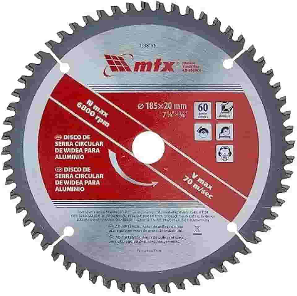Mtx Disco De Serra Circular De Widea Para Aluminio 185 Mm 7 1/4
